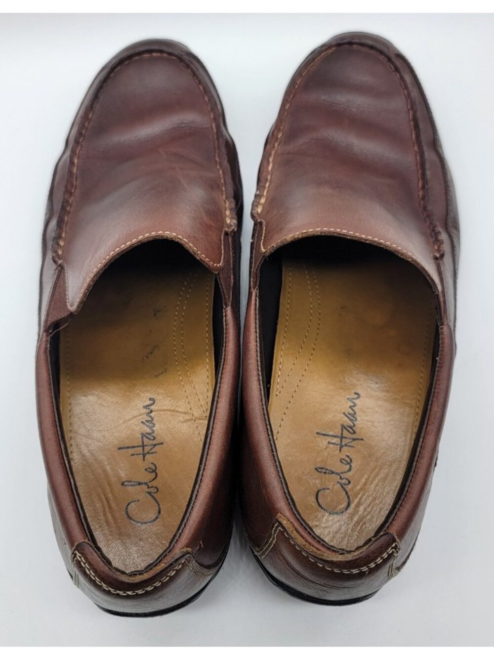 Cole Haan Brown Slip on Mens Loafer Size 11 wide - Picture 5 of 8